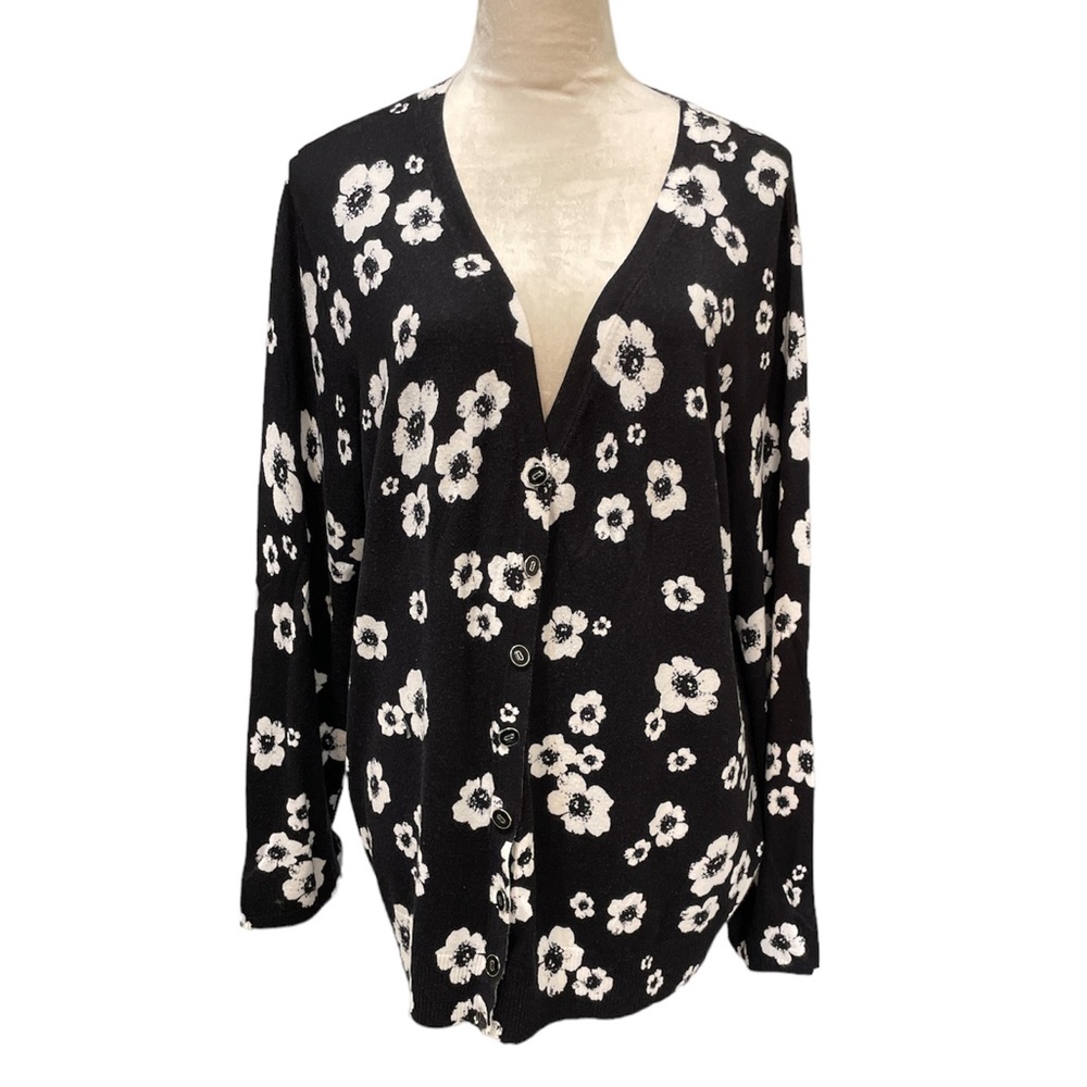 Lord & Taylor Floral Cardigan